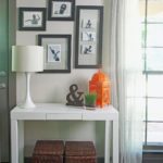 narrow entryway console table