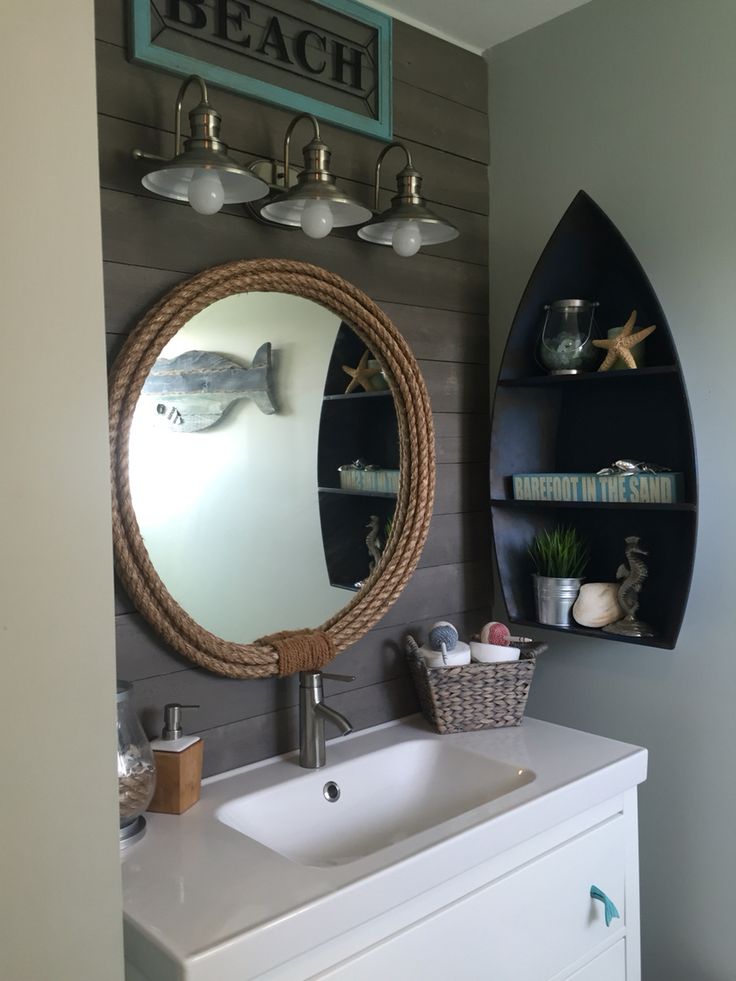 nautical themed bathroom cabinet