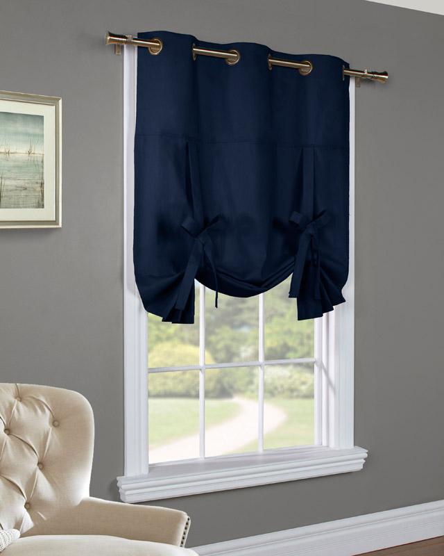 navy blue balloon curtains
