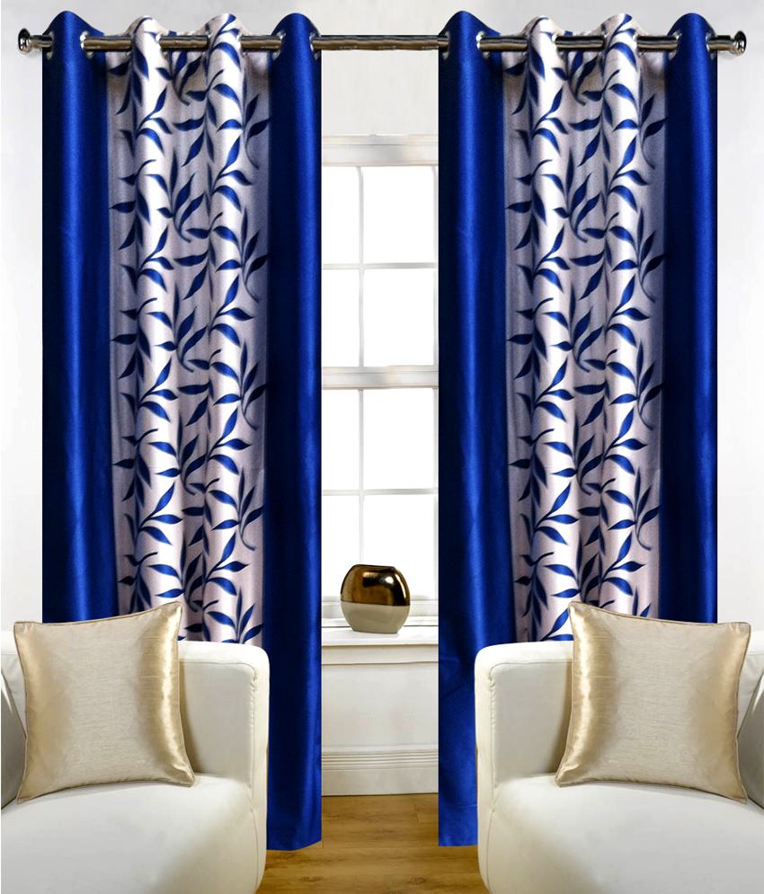 navy blue door curtains