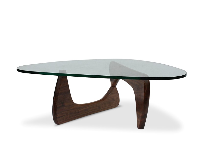 noguchi replica glass coffee table