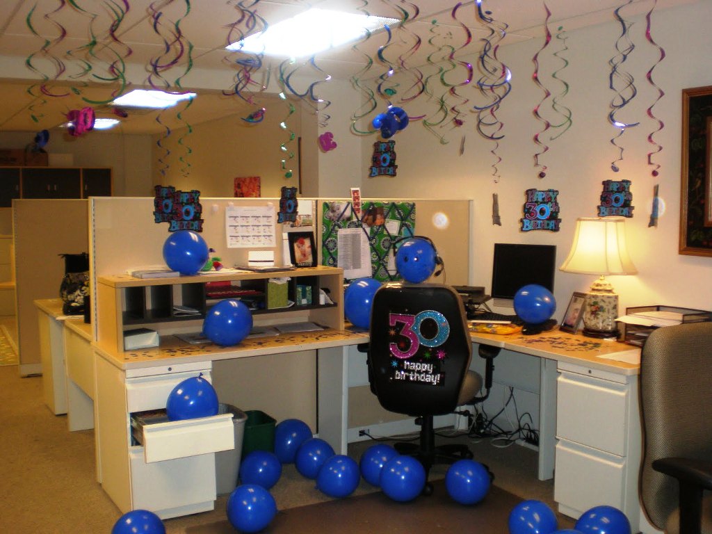 office birthday decor ideas