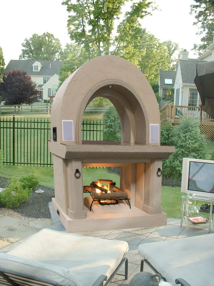 outdoor fireplace kits wood