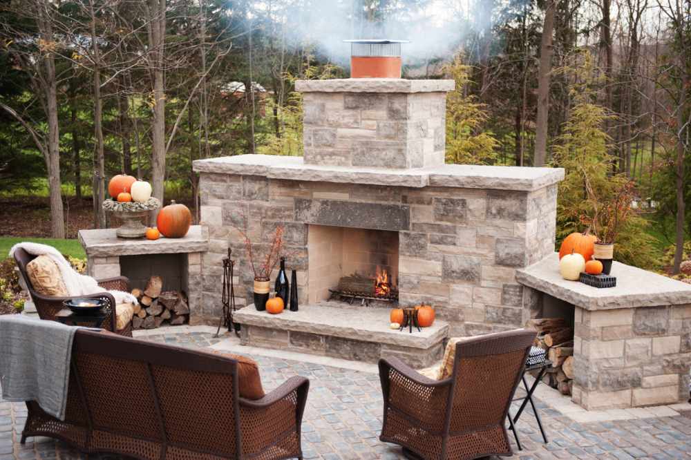 outdoor fireplaces designs