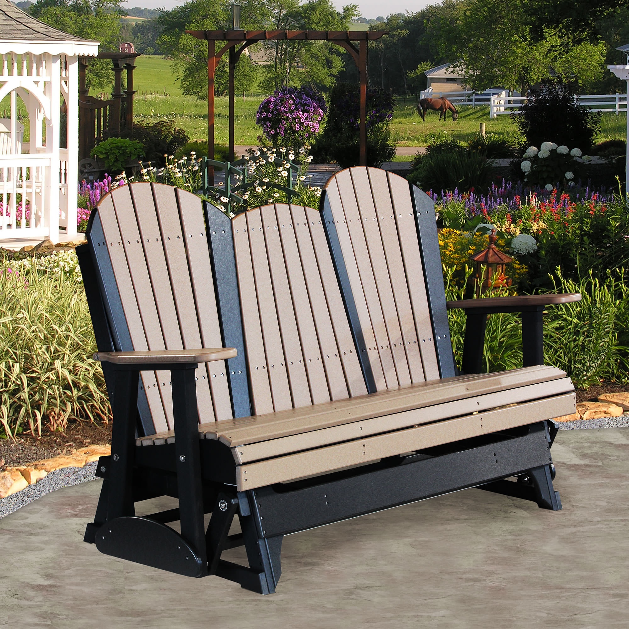patio furniture glider bench
