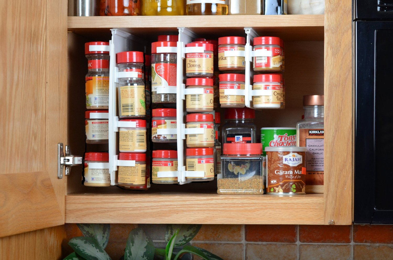pull down spice rack ideas