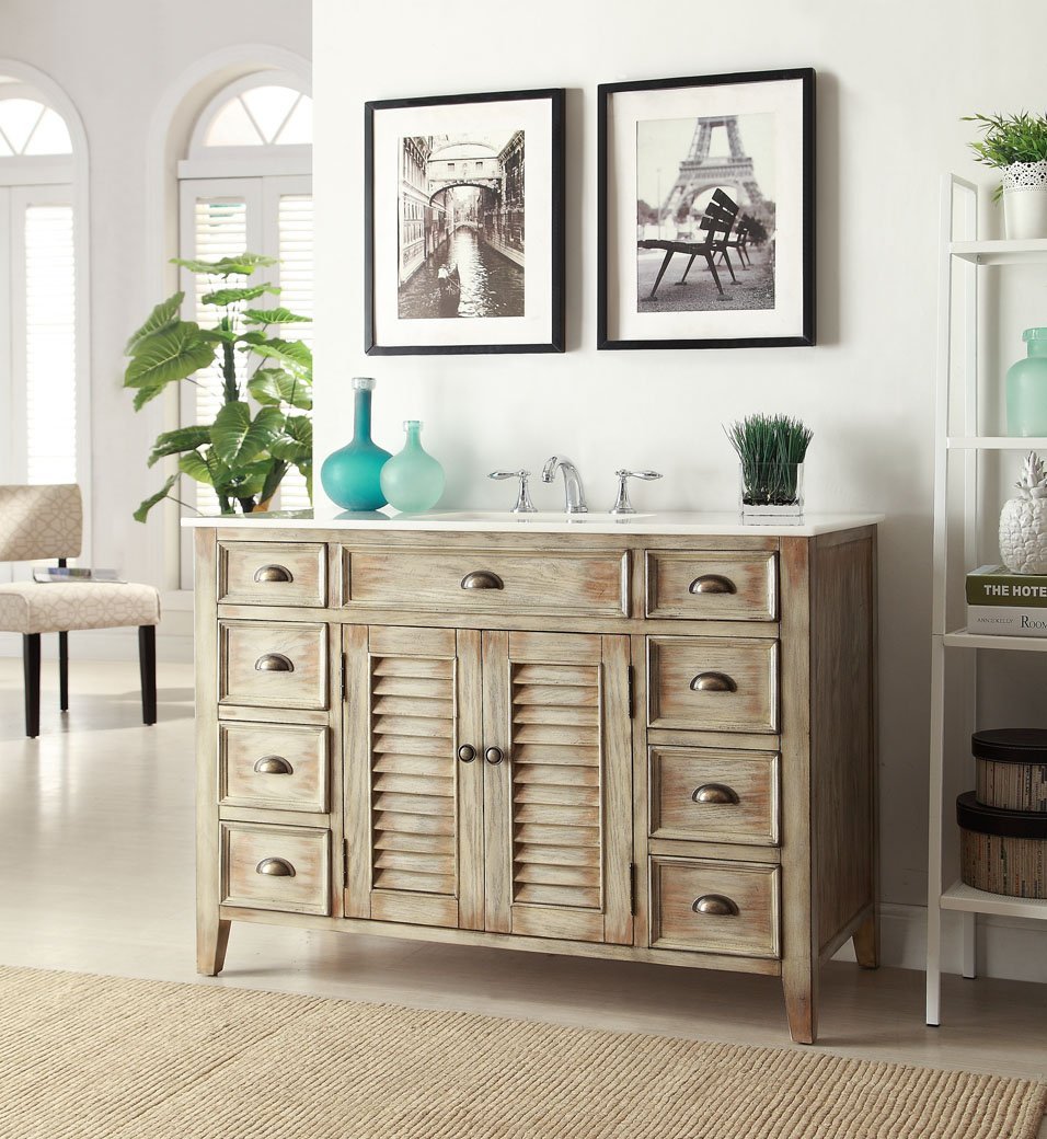 rustic hickory bathroom vanities
