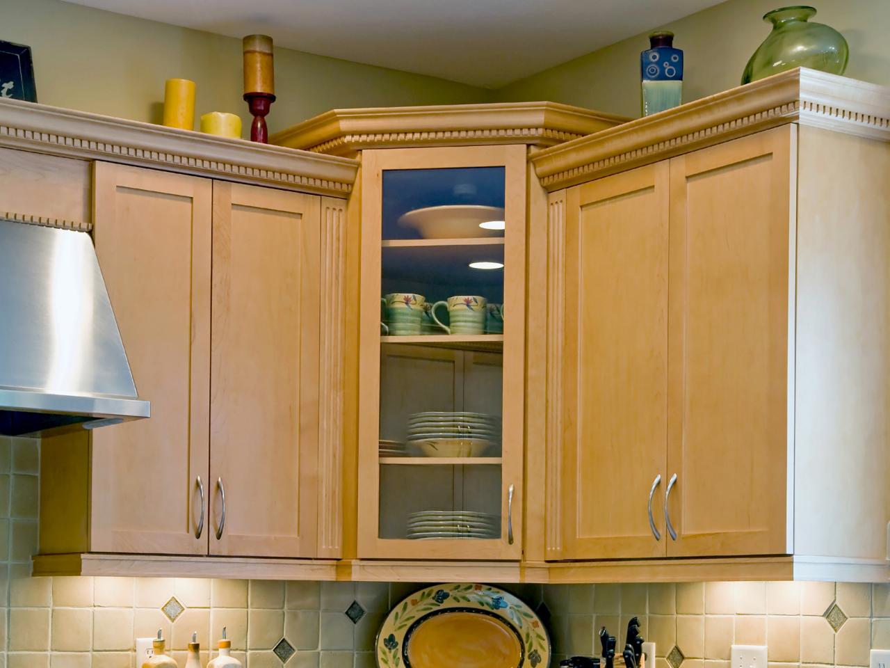 rustic kitchen corner cabinet