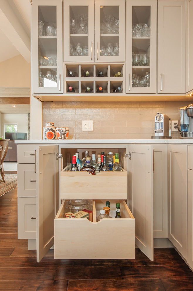 small bar sink and cabinet
