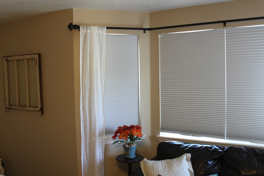 small bay window curtain rods