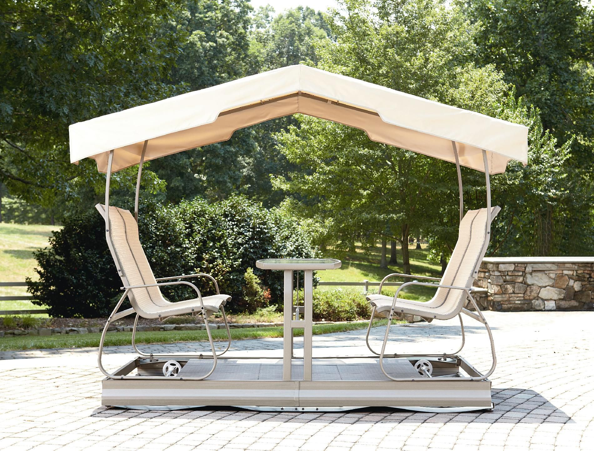 small patio glider bench