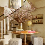 small round entryway table
