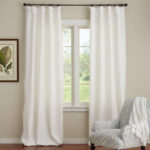 soft white linen curtains