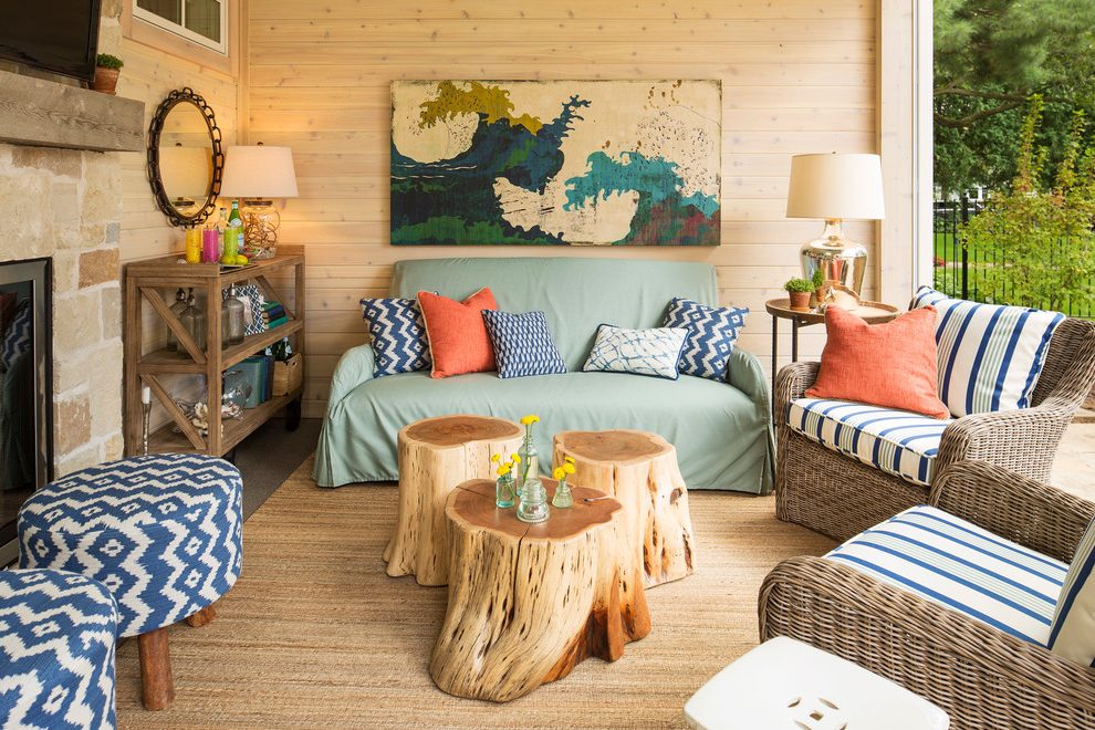 tree stump table height