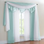 white eyelet ruffle curtains